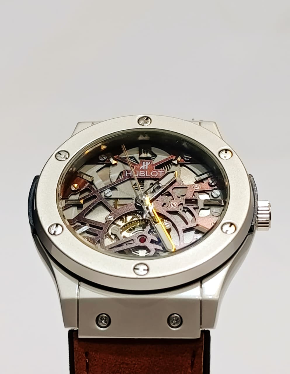 Luxury Hublot Skeleton Chronograph Watch