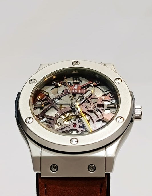 Luxury Hublot Skeleton Chronograph Watch