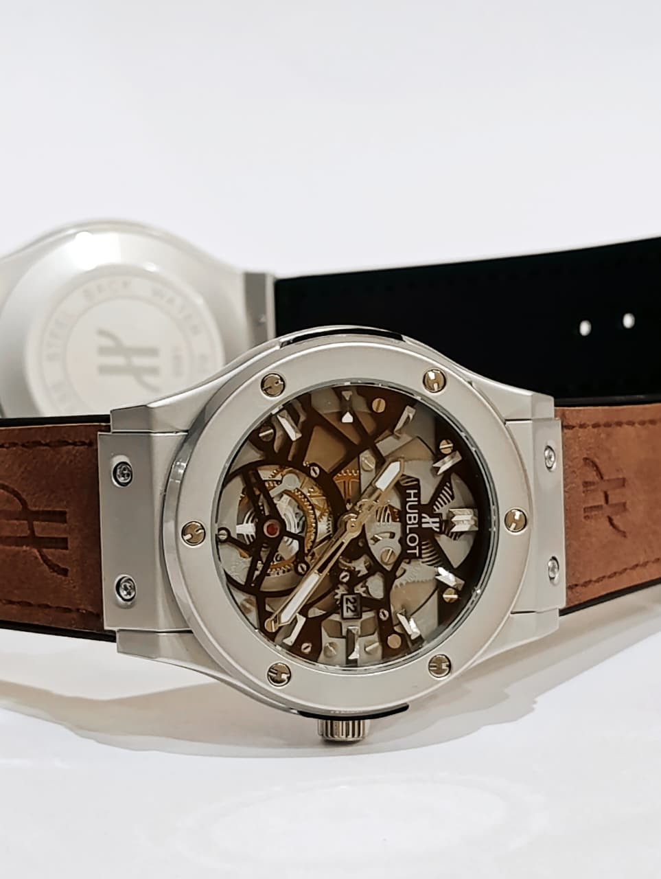 Luxury Hublot Skeleton Chronograph Watch